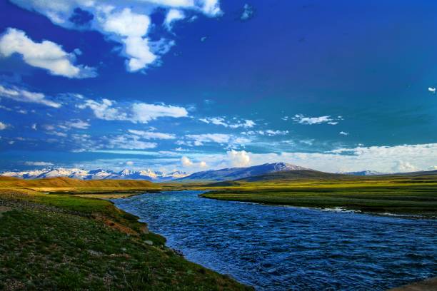 Snow-capped Karakoram peaks bordering Deosai, Gilgit-Baltistan