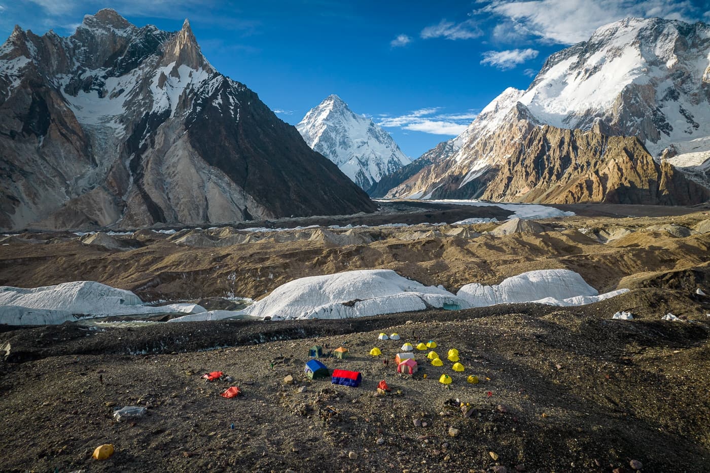Concordia view of K2 and Gasherbrum peaks, Gilgit-Baltistan
