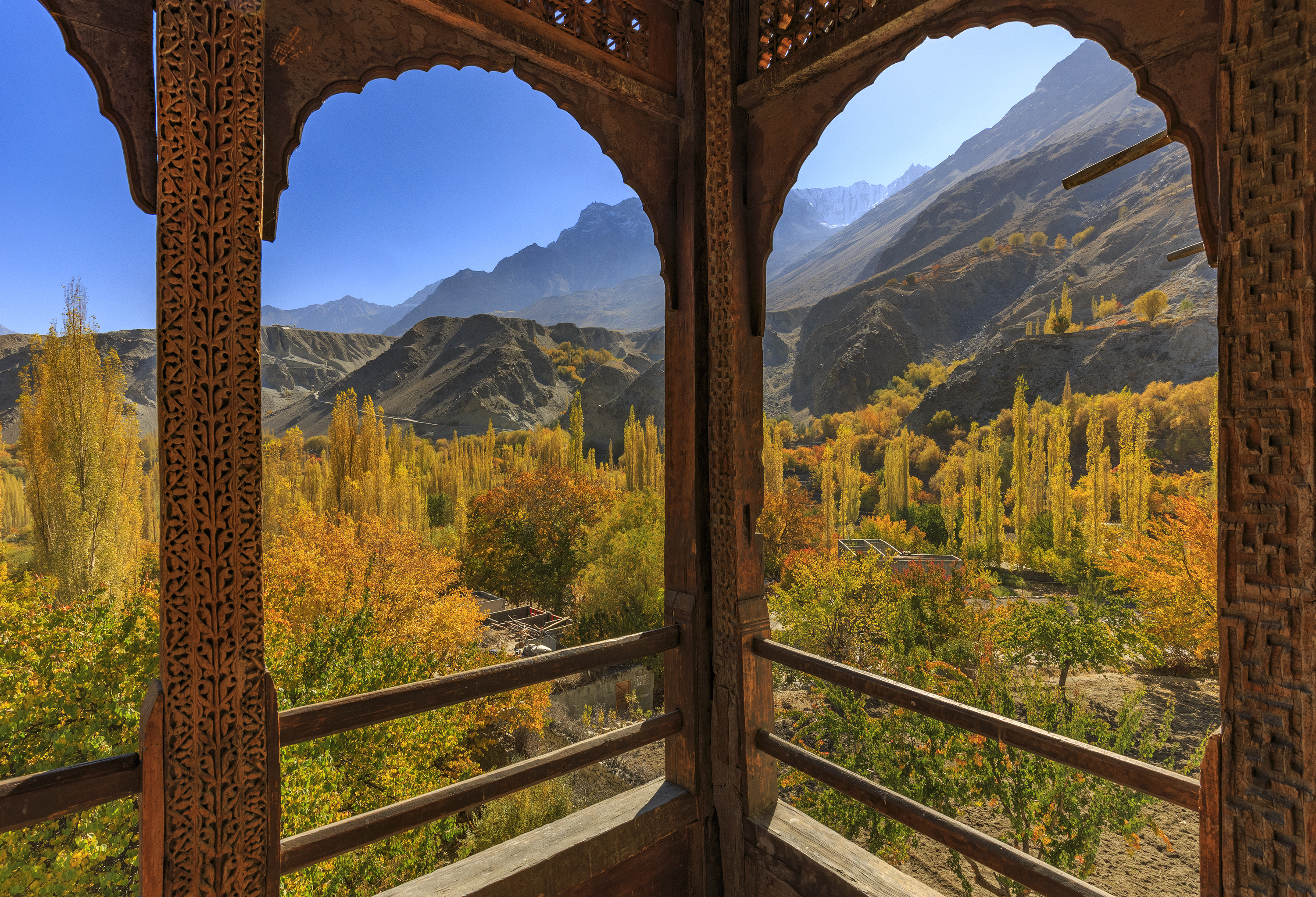 Hushe Valley peaks near Khaplu, Gilgit-Baltistan